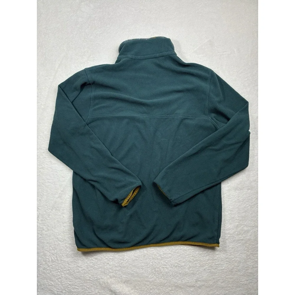 Patagonia Sweater Mens Small Green Micro D Snap T Pullover Lightweight Fleece